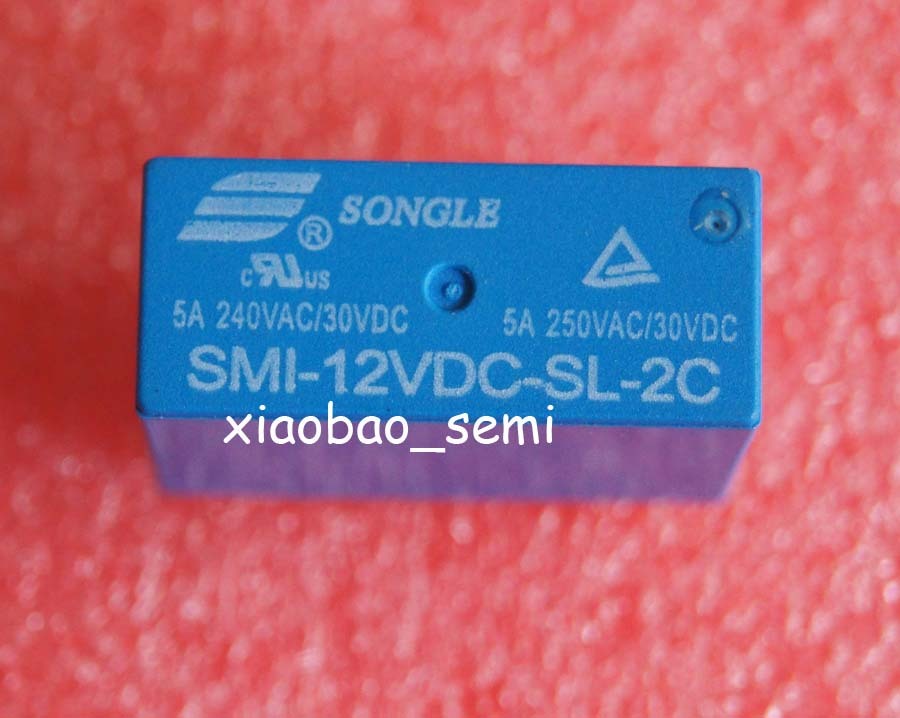 2PCS SMI-12VDC-SL-2C 12VDC ORIGINAL SONGLE Relay 8PIN