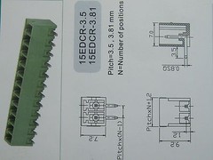 60 pcs Angle 90° 10pin 3.5mm Screw Terminal Block Connector Pluggable Type Green
