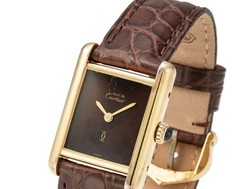 Cartier Must Tank SM Manual Winding Ref.19 756 13 Vermeil Silver Yellow Gold