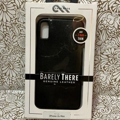 📀 Case-Mate Barely There Genuine Leather – Black IPhone XS Max