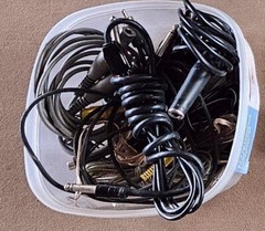 AUDIO CABLES & ADAPTERS GOLD MINE – RCA, TS, TRS, MINI Various Brands, Used