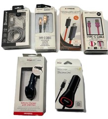 Lot of 6 Charging Cables & Adapter – Type‑C, Micro USB, HDMI Adapter, Chargers