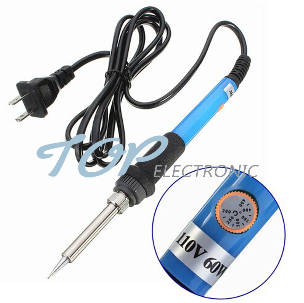 110V 60W Adjustable Temperature Welding Solder Soldering Iron Electric Tool