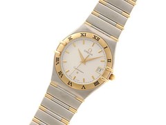 OMEGA Watch Constellation 1312.30.00, Stainless Steel 18K Yellow Gold Quartz