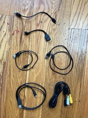 Bag Of Miscellaneous Gadget Cords And Chargers