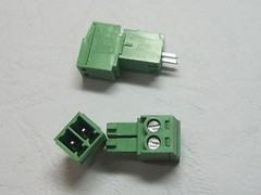 20 pcs 2 pin Pitch 3.81mm Screw Terminal Block Connector Green Pluggable Type