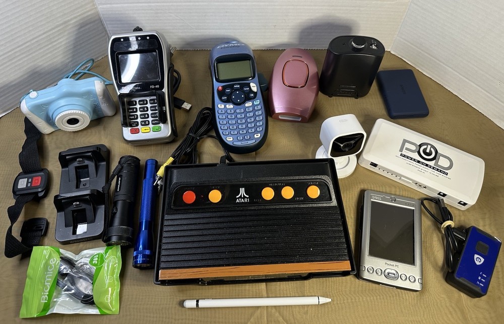 Untested Electronics Dell Pocket PC, Atari, Pin Pad & More As Is For Parts Lot#2