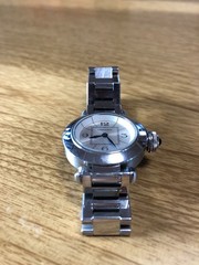 CARTIER Watch W3140025 Miss Pasha Quartz Ladies Stainless Steel Nylon