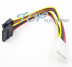 4 Pin IDE Molex to 2 Serial ATA SATA Hard Drive Power Adapter Cable wire