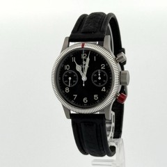 TUTIMA Flieger Chronograph 783-01 Hand-wound Mens Watch Black Dial Auth Boxed
