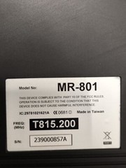 UHF MR-801 True Diversity Wireless Receiver – Used, Working
