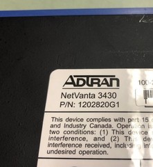 ADTRAN NetVanta 3430 2-Port 10/100 Wired Router 1202820G1