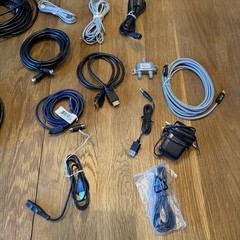 Lot of 20 Miscellaneous Electronic Cords Various Brands