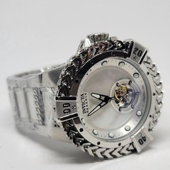 Invicta Reserve Bolt Hercules Tourbillon 53mm Watch White Dial Steel Box Book