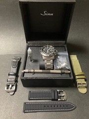 SINN Watch 103.TI.AR Titanium Black Dial Chronograph Sapphire Crystal w/Box