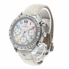 OMEGA Watch Speedmaster 3836.70.36 Chronograph White Dial Men’s w/Warranty Card