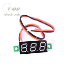 2PCS 0.28″ DC Digital Voltmeter Panel Mount Green LED Voltage Volt meter2.50~30V