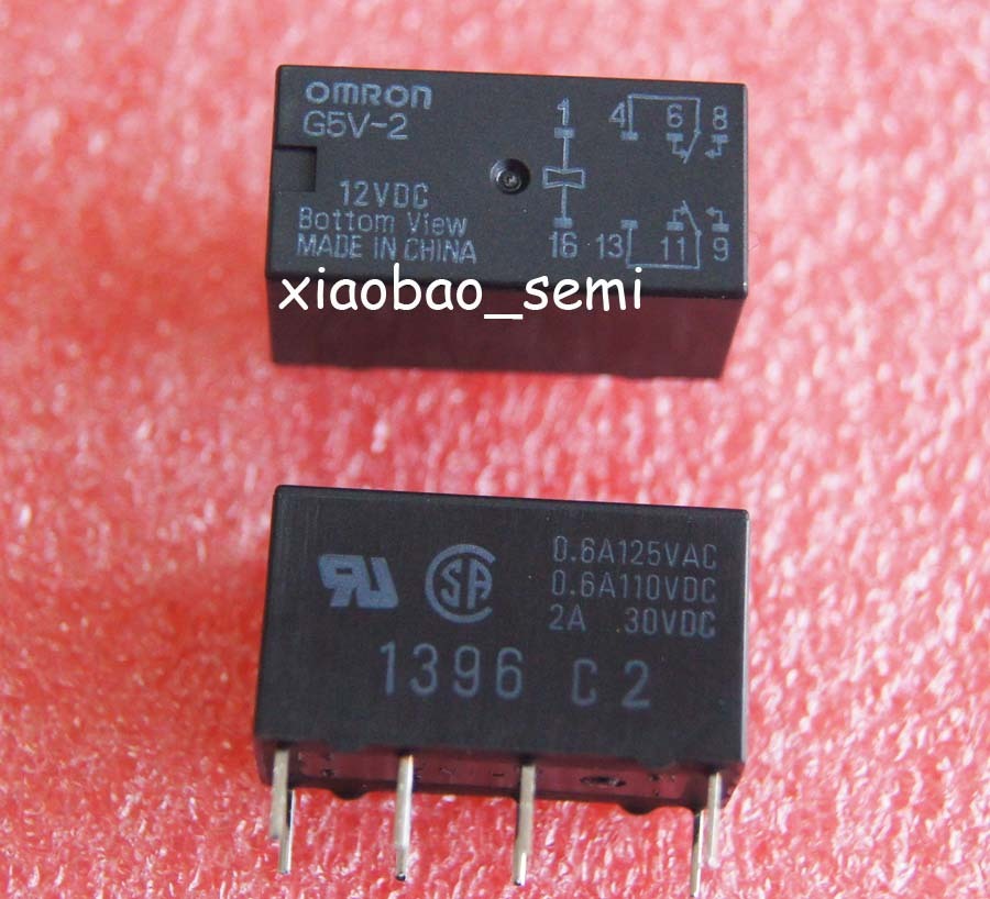 2PCS G5V-2-12VDC G5V-2-DC12V Relay ORIGINAL OMRON 8PINS
