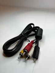 Cable Lot Micro Av USB Connector RCA Audio Video Composite Black Lot Of 4 Mix