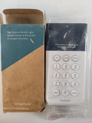 SimpliSafe Gen 3 Wireless Keypad White Home Security System Alarm KP3W