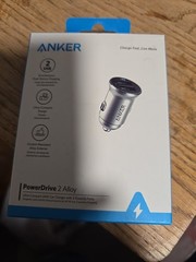 Anker – PowerDrive 2 Alloy 24W Vehicle Charger – Silver