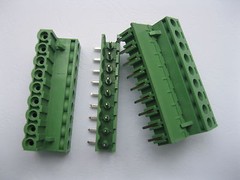 50 pcs Angle 9pin/way 5.08mm Screw Terminal Block Connector Green Pluggbale Type