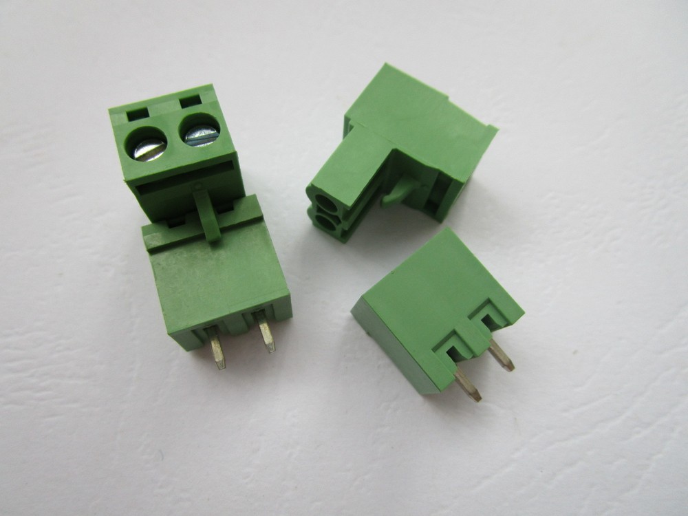 200 pcs Close Straight 2pin 5.08mm Screw Terminal Block Connector Pluggbale Type