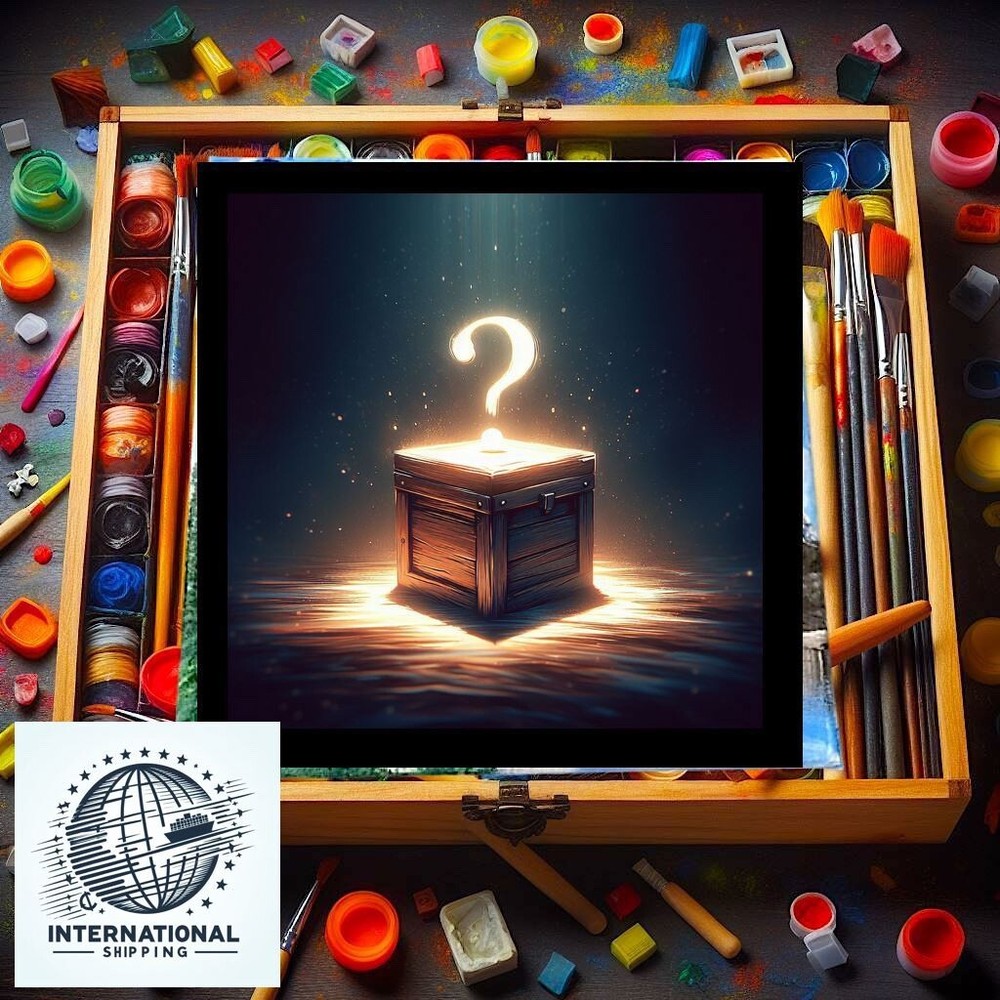 NEW MYSTERY Oil Painting￼ PRODUCT box LUCKEY BOX Signed Artist￼￼ 2024￼ 10 x 10 n