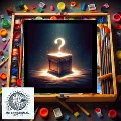 NEW MYSTERY Oil Painting￼ PRODUCT box LUCKEY BOX Signed Artist￼￼ 2024￼ 10 x 10 n