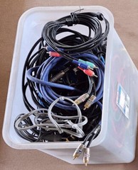 AUDIO CABLES & ADAPTERS GOLD MINE – RCA, TS, TRS, MINI Various Brands, Used