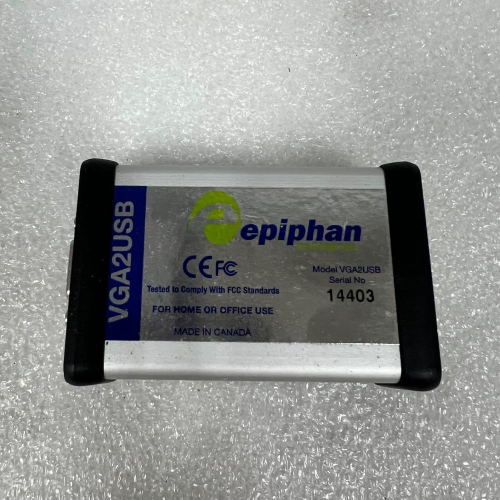 Epiphan VGA2USB Video Capture Device – Untested, No Accessories – Model 14403