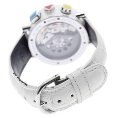Alain Silberstein Chronobauhaus II SS Leather Silver Automatic Men’s Watch