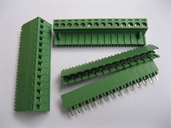 6 pcs 14 pin/way 5.08mm Screw Terminal Block Connector Green Pluggable Type New