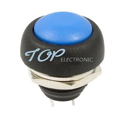 5PCS Blue 12mm Waterproof Momentary ON/OFF Push Button Mini Round Switch