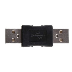 Quick Speed USB 2.0 Male to Male Adapter Fast Charge & Data Transfer Connector