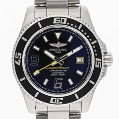 BREITLING A17391 Superocean 44 Black Dial Stainless Steel Automatic Men’s Watch