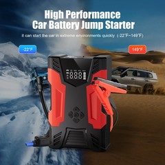 Car Jump Starter, 4000A Peak 30000Mah 150PSI Tire Inflator Digital Display LED