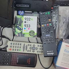 Mixed Electronics Lot DVD Player Remotes Toshiba Drive Echo Dot Parts