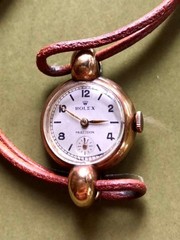 Rolex Watch Precision 9KYG 1940s Gold White Manual Winding Women’s Rare Auth