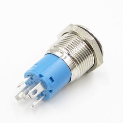 12V 16mm LED Angel Eye Push-buttons Metal DIY auto Push Power Button