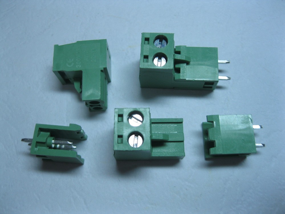 50 pcs 2 pin/way 5.08mm Screw Terminal Block Connector with Straight pin New