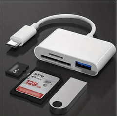 3-In-1 Multi-Functional Type-C Card Reader