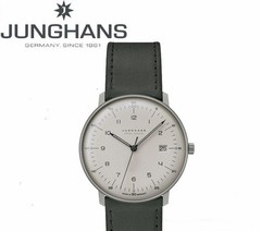 JUNGHANS Mega Solar Men’s Watch Max Bill Radio-Controlled Solar Powered
