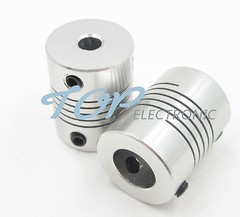 5PCS 6.35 x 8mm CNC Motor Jaw Shaft Coupler 6.35mm To 8mm Flexible Coupling Gadg