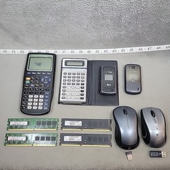 Mixed Electronics Lot TI-83 RAM LG Phones Mice Calculator PARTS – Some Working