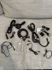 Random Lot of Electronic Cords & Cables, Etc HDMI USB + MORE !
