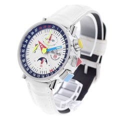 Alain Silberstein Chronobauhaus II SS Leather Silver Automatic Men’s Watch