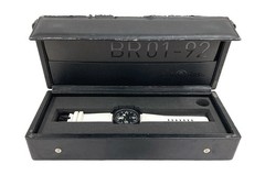 Bell & Ross BR01-92-S-06119 Aviation Black Dial Automatic White Rubber Watch