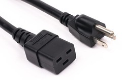 24208 8ft 14AWG 15A C19 to NEMA 5-15P (New)
