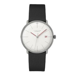 Junghans men watch Max Bill Automatic mechanical movement leather black